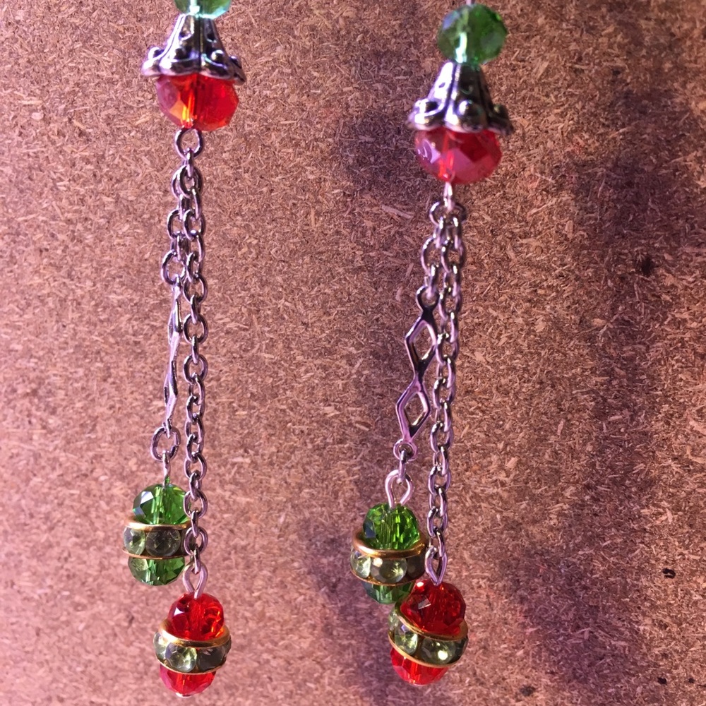 SOLD! “Christmas Ornament” Earrings